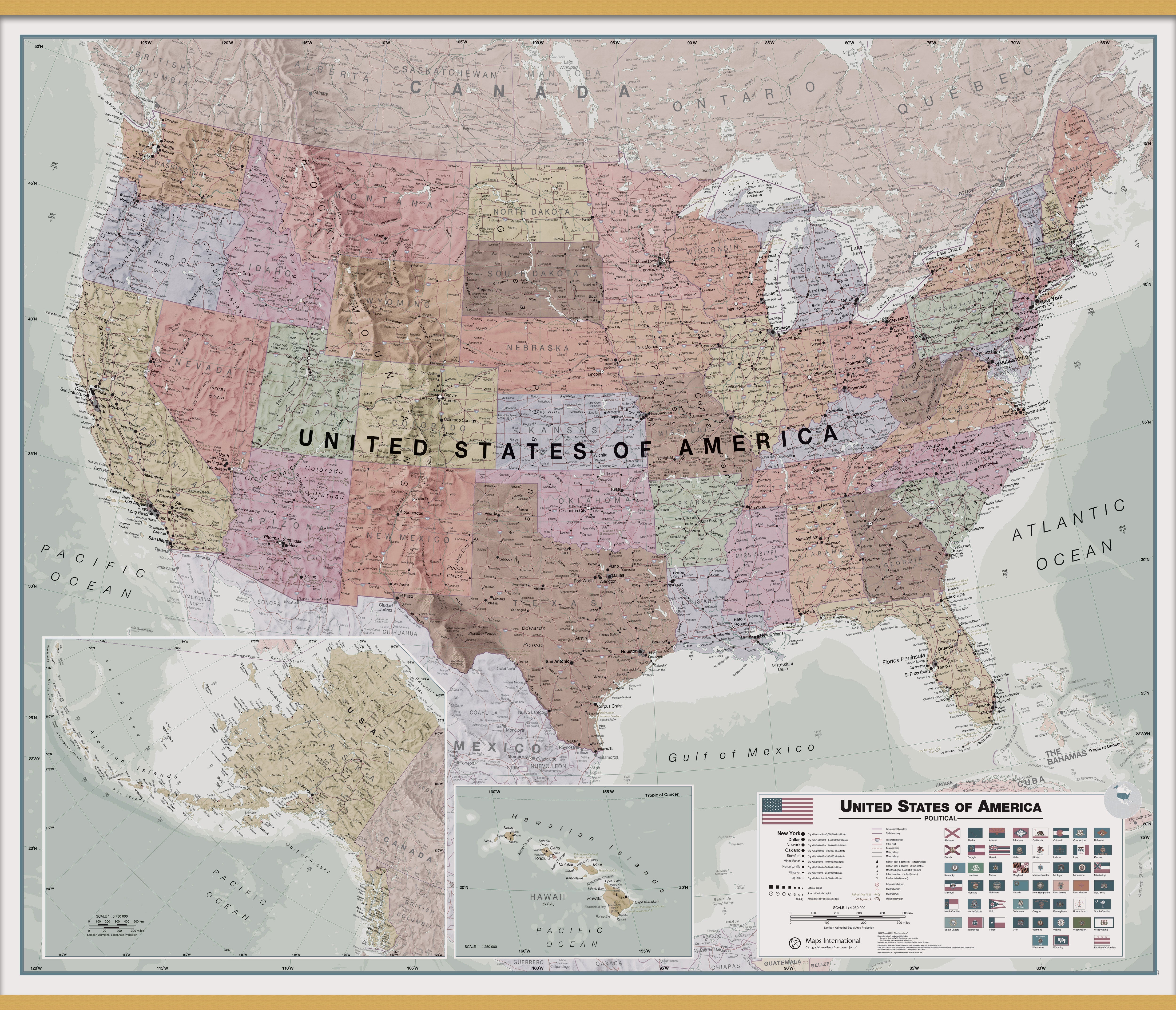 CM00702_H_LWDHB - Executive USA Wall Map