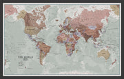 WM00671_M_WDBLA - Executive World Wall Map Political