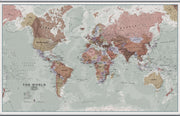 WM00671_H_LAMHB - Executive World Wall Map Political
