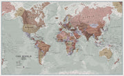 WM00671_H_PAPER - Executive World Wall Map Political