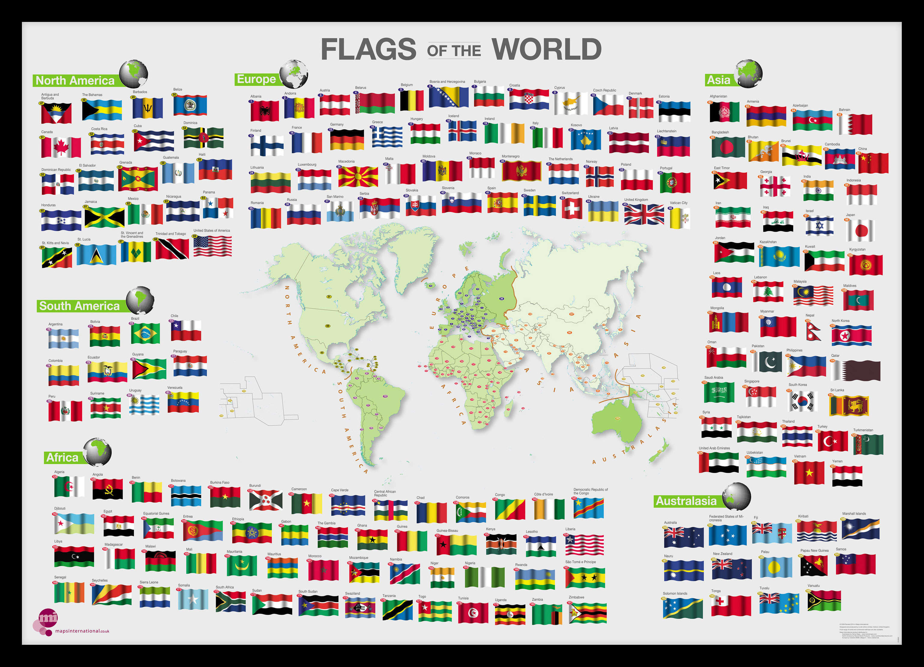 WM00010_M_PINBL - Flags of the World poster