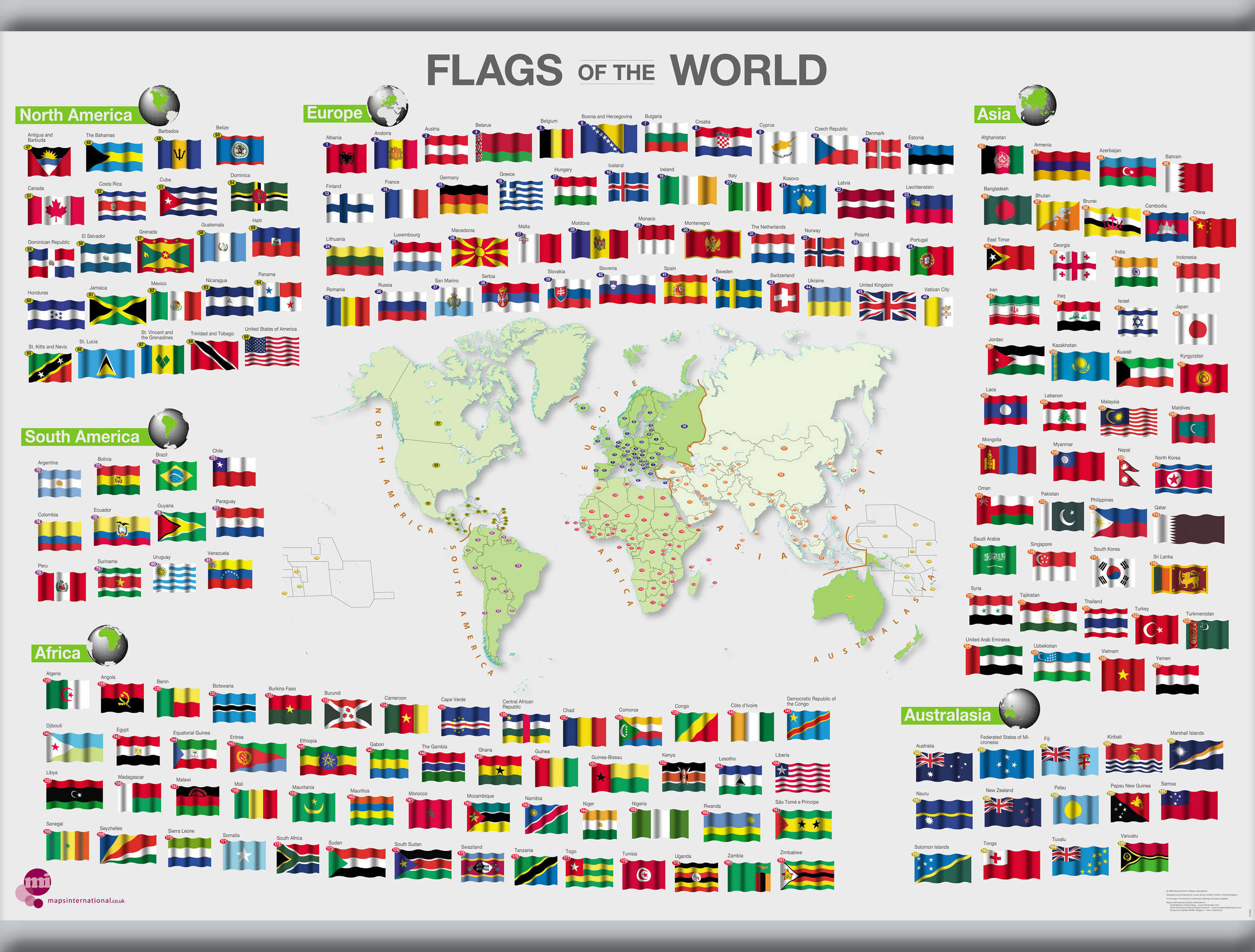 WM00010_M_LAMHB - Flags of the World poster