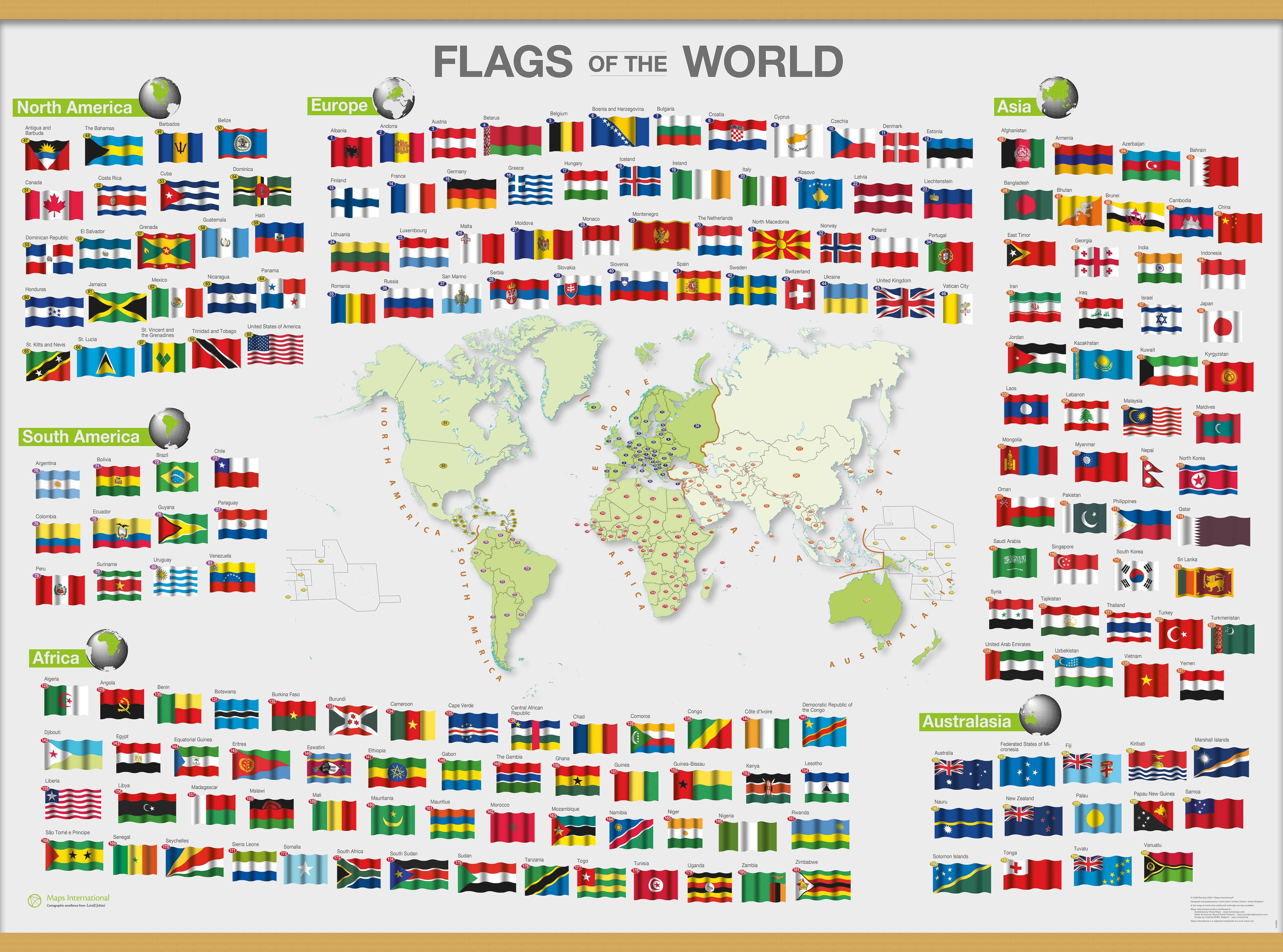 WM00010_M_LWDHB - Flags of the World poster