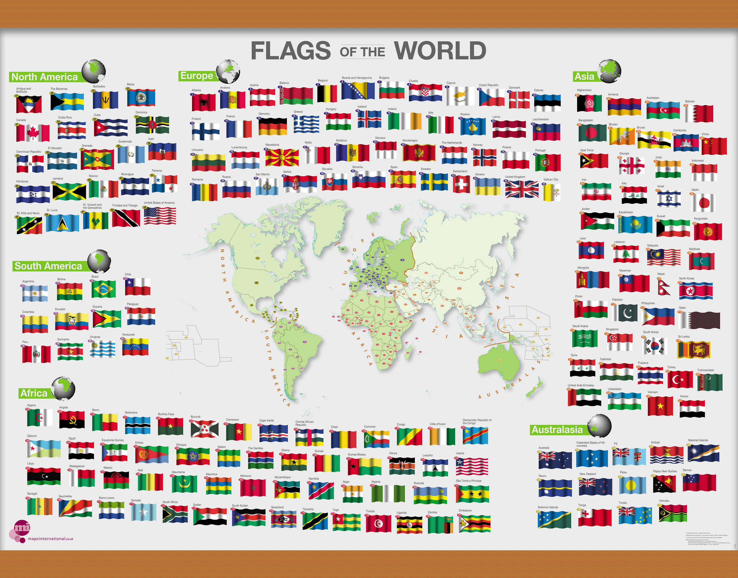 WM00010_M_LWDHB - Flags of the World poster