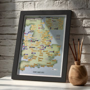 UK01618_3_BWBLA - Scratch Off 92 Football Grounds Print