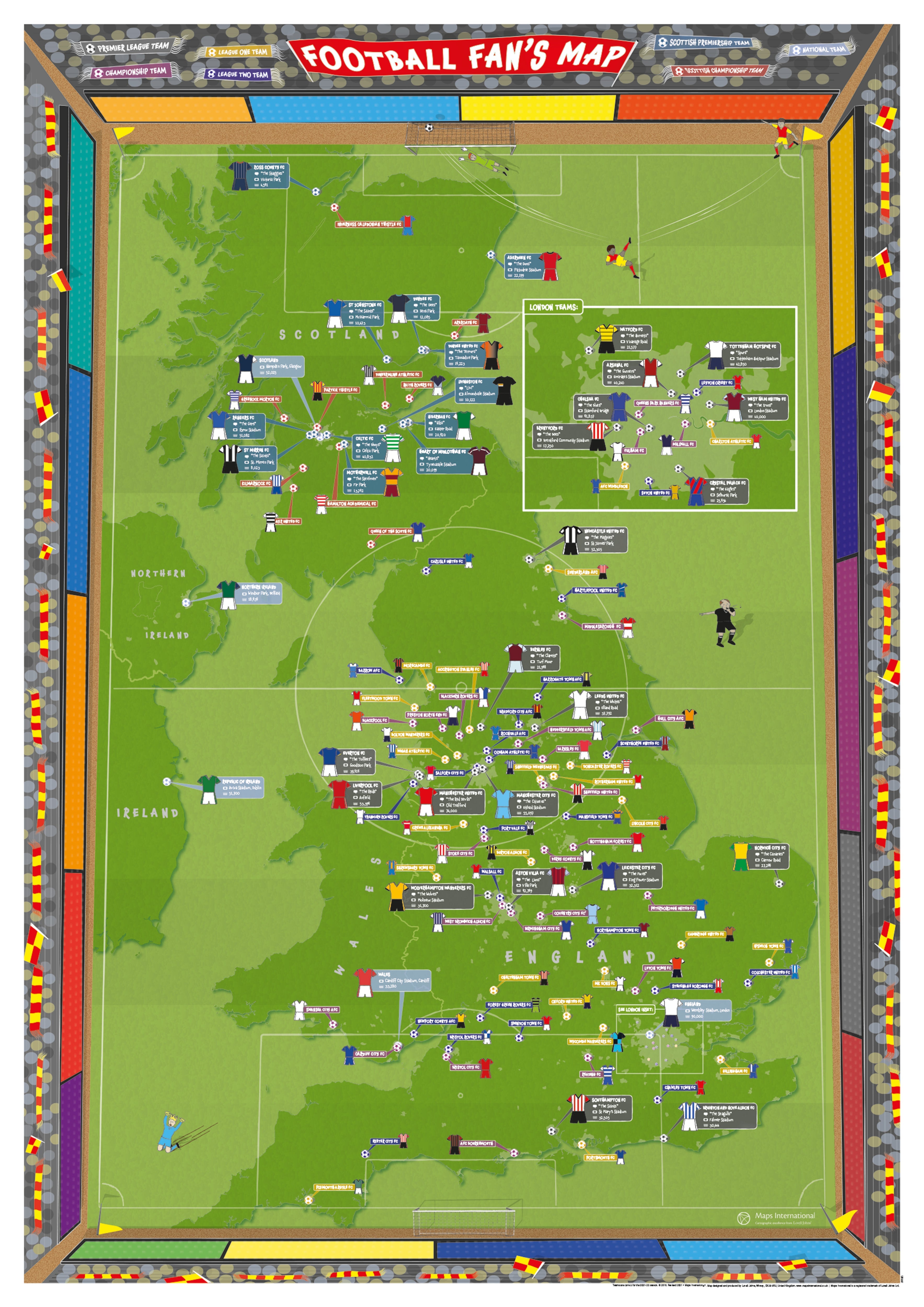 UK00887_L_PAPER - Football Fan's Stadium Map