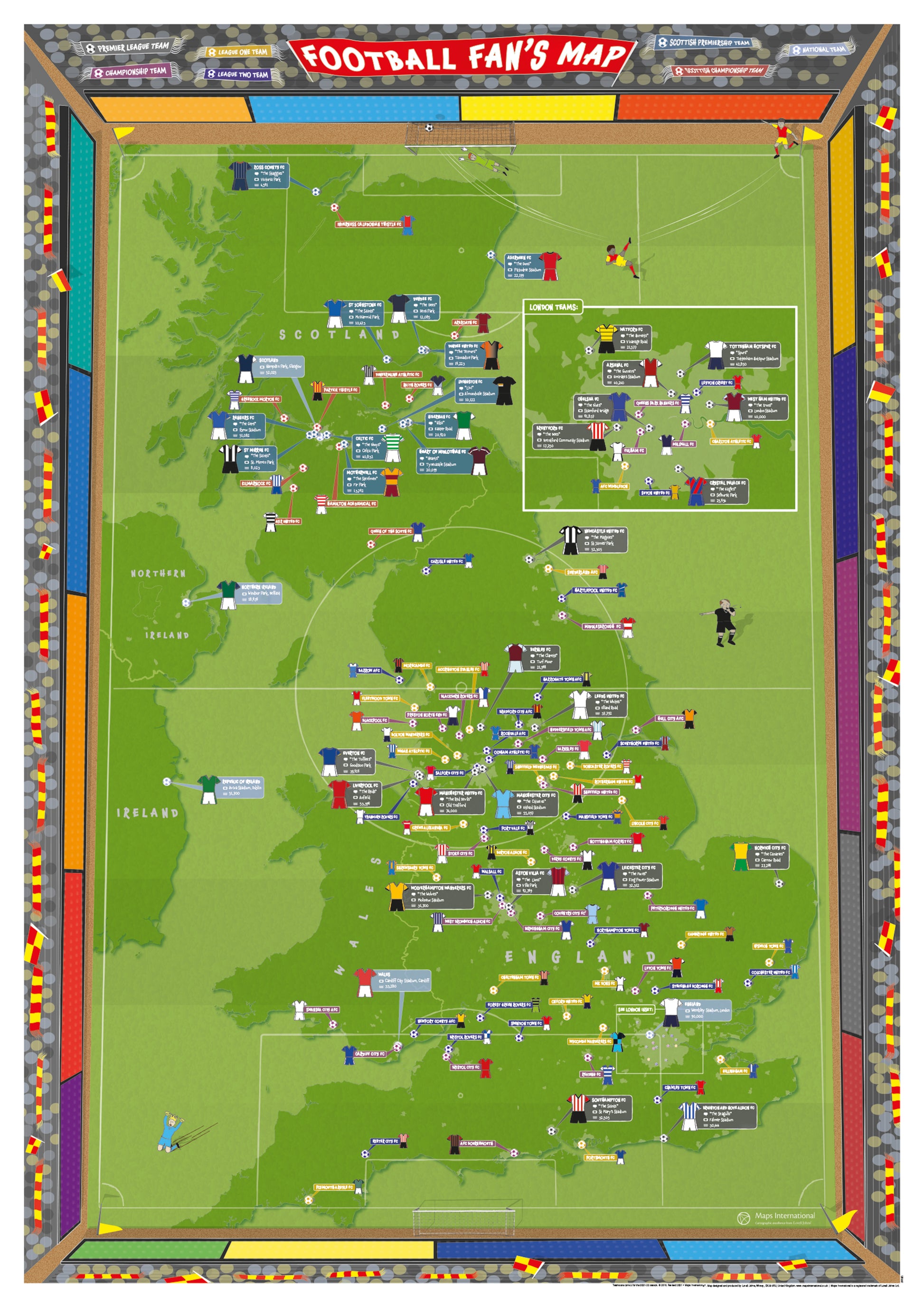 Football Fans Stadium Map