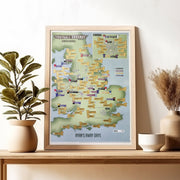 UK01618_3_BWOAK - Scratch Off 92 Football Grounds Print