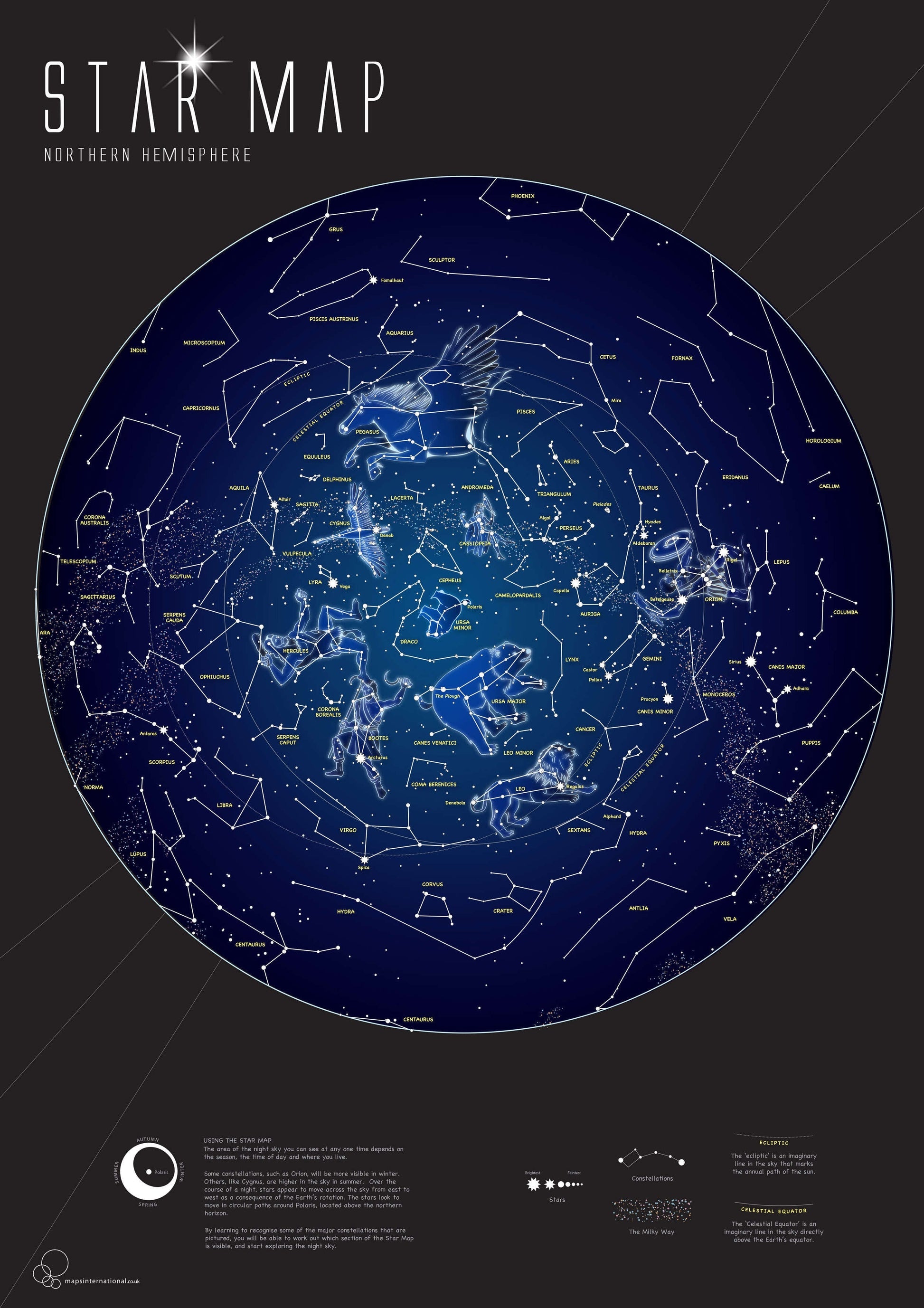 WM01108_M_BWBLA - Glow in the Dark Star Map