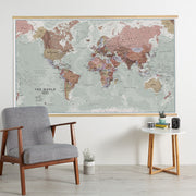 WM00671_H_LWDHB - Executive World Wall Map Political