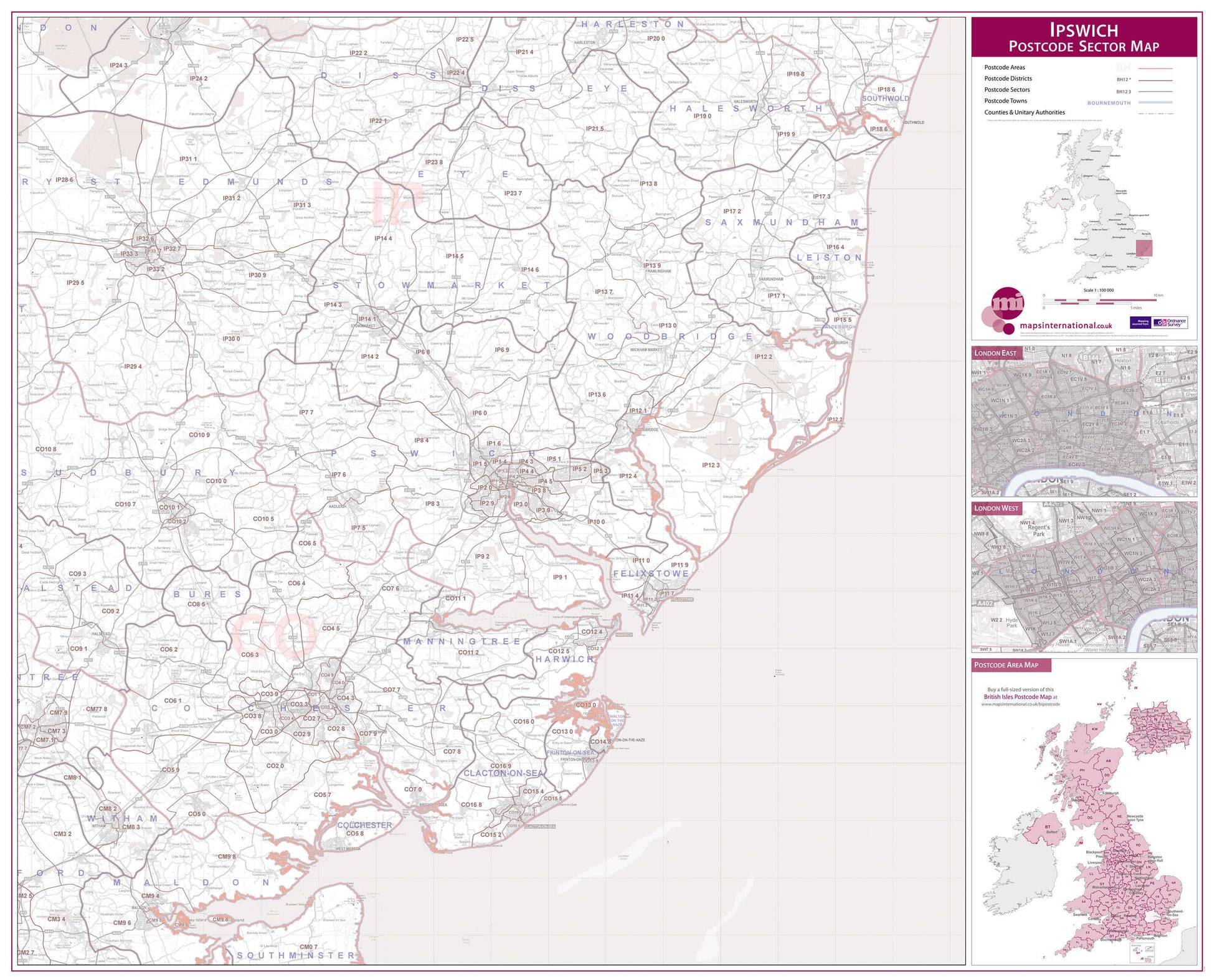 UK00773_L_PAPER - Ipswich Postcode Sector Map