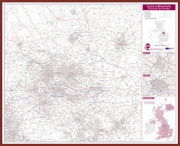 UK00774_L_LBDOK - Leeds and Bradford Postcode Sector Map