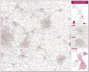 UK00775_L_LMBRD - Leicester and Coventry Postcode Sector Map