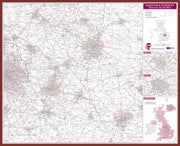 UK00775_L_LBDOK - Leicester and Coventry Postcode Sector Map