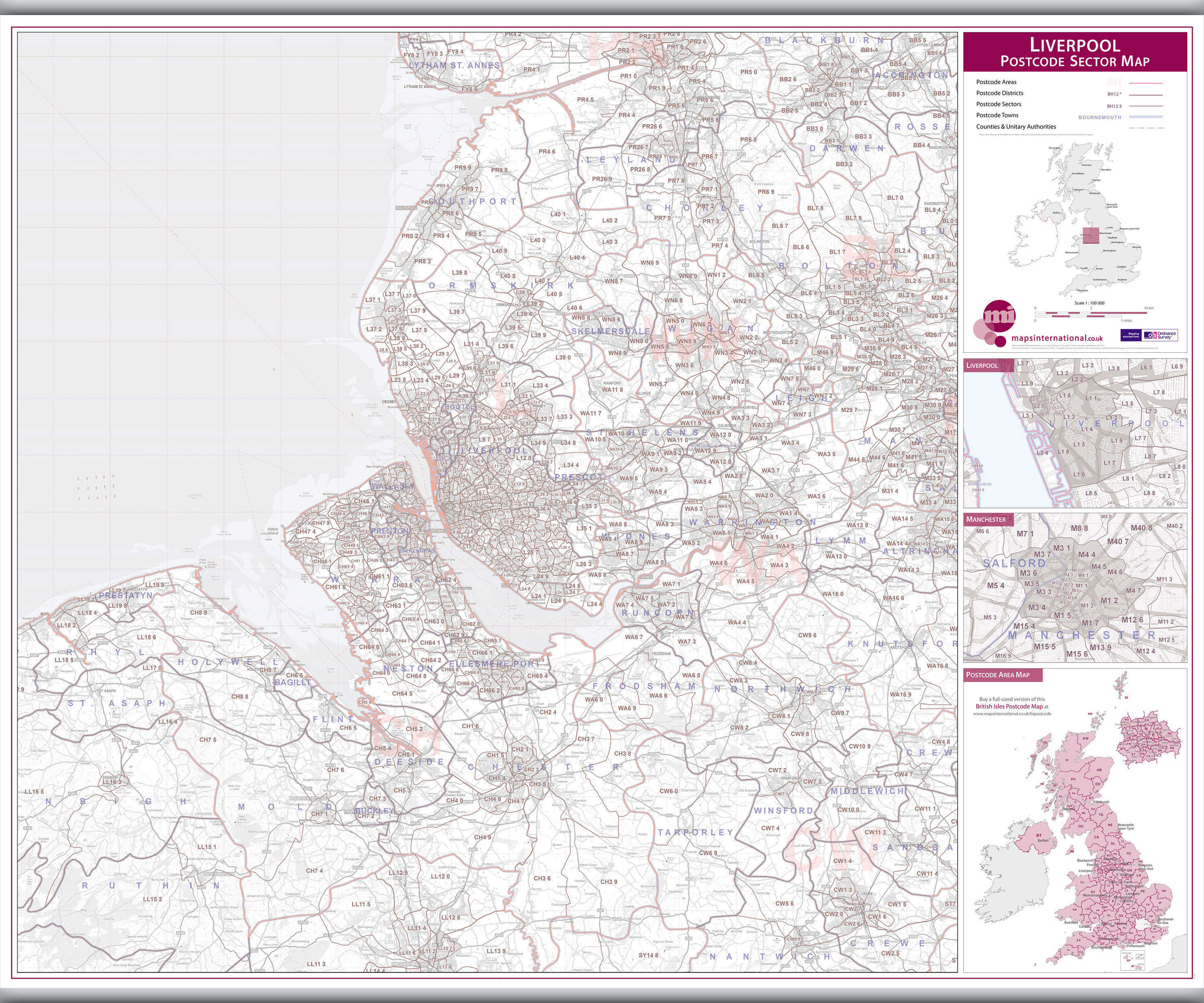 UK00776_L_LAMHB - Liverpool Postcode Sector Map