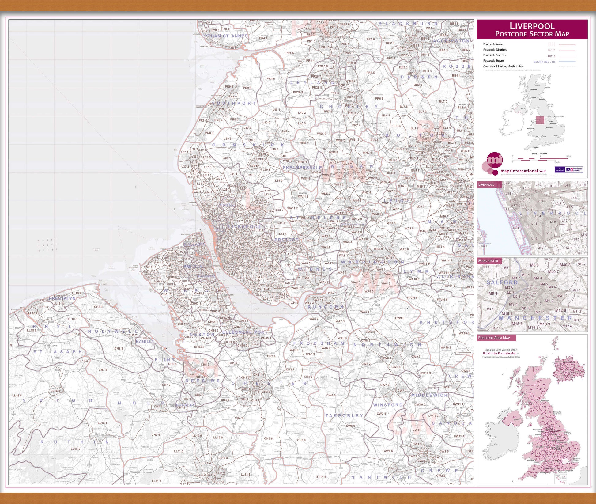 UK00776_L_LWDHB - Liverpool Postcode Sector Map