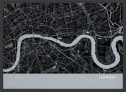 LS01554_3_WDBLA - London City Street Map Print Charcoal