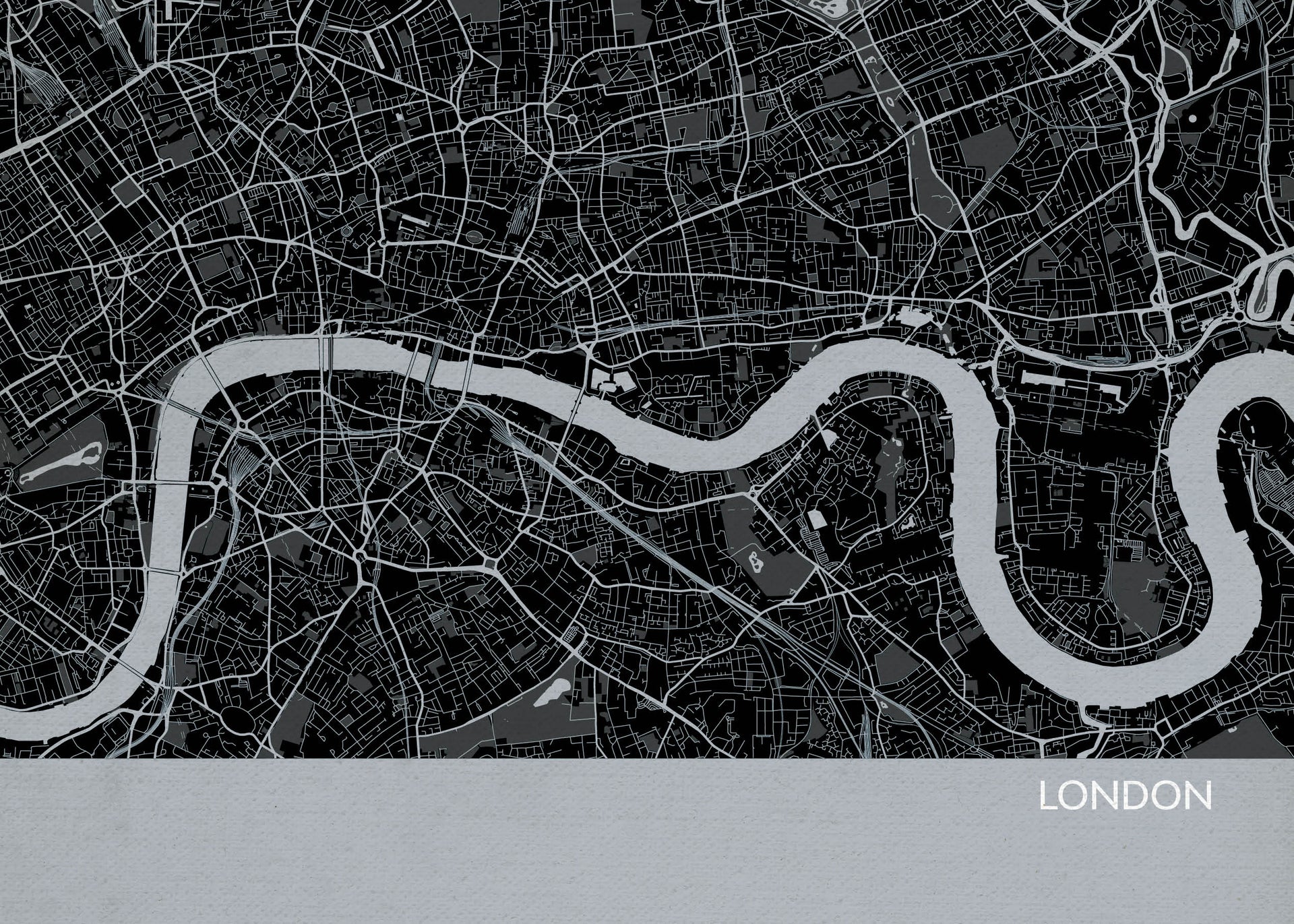 LS01554_4_MATTP London City Street Map Print