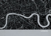 LS01554_4_MATTP - London City Street Map Print Charcoal