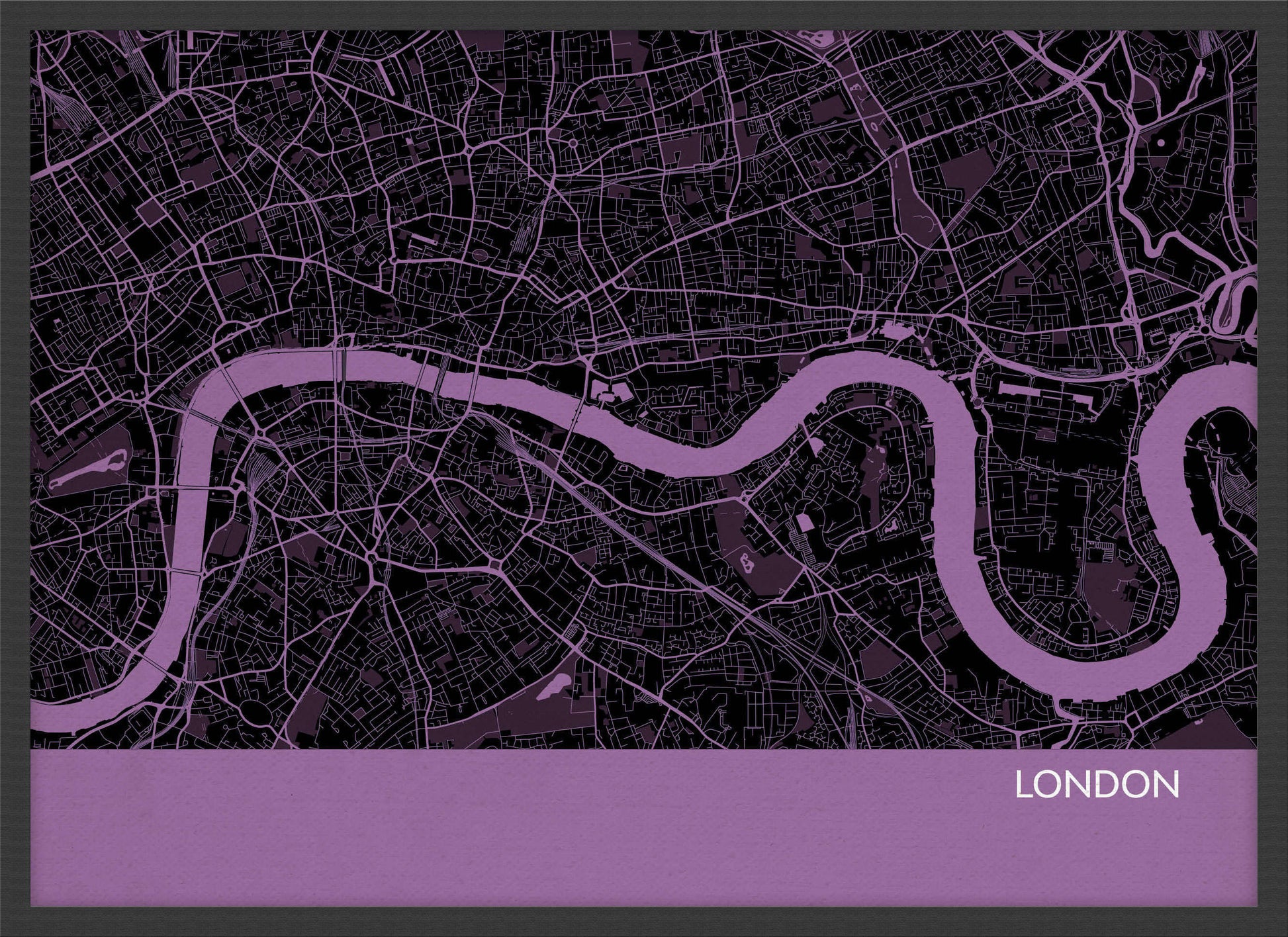 LS01555_4_WDBLA - London City Street Map Print Mauve