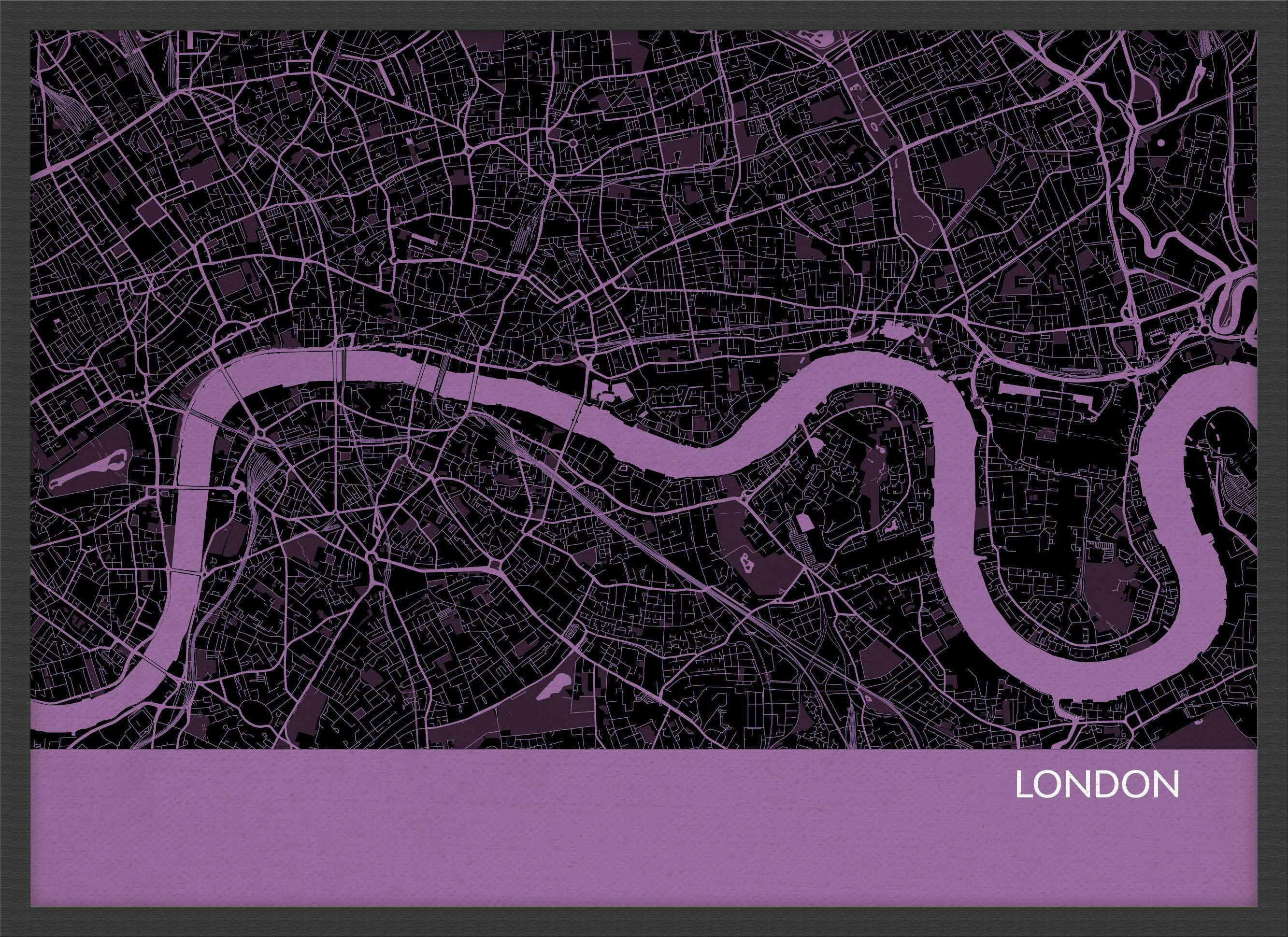 LS01555_4_WDBLA - London City Street Map Print Mauve