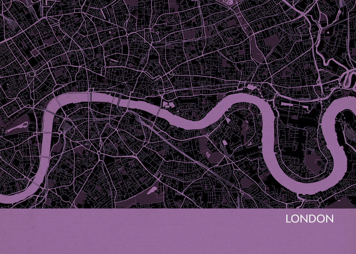 LS01555_4_MATTP London City Street Map Print