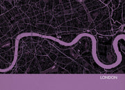 LS01555_S_MATTP - London City Street Map Print Mauve