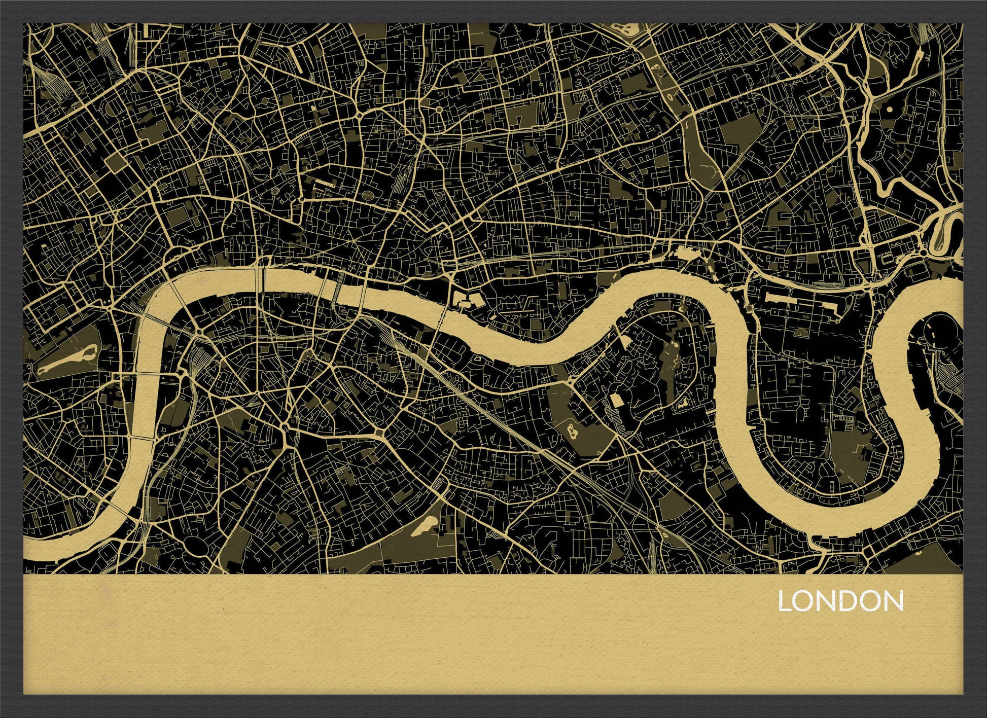 LS01564_S_WDBLA - London City Street Map Print Straw