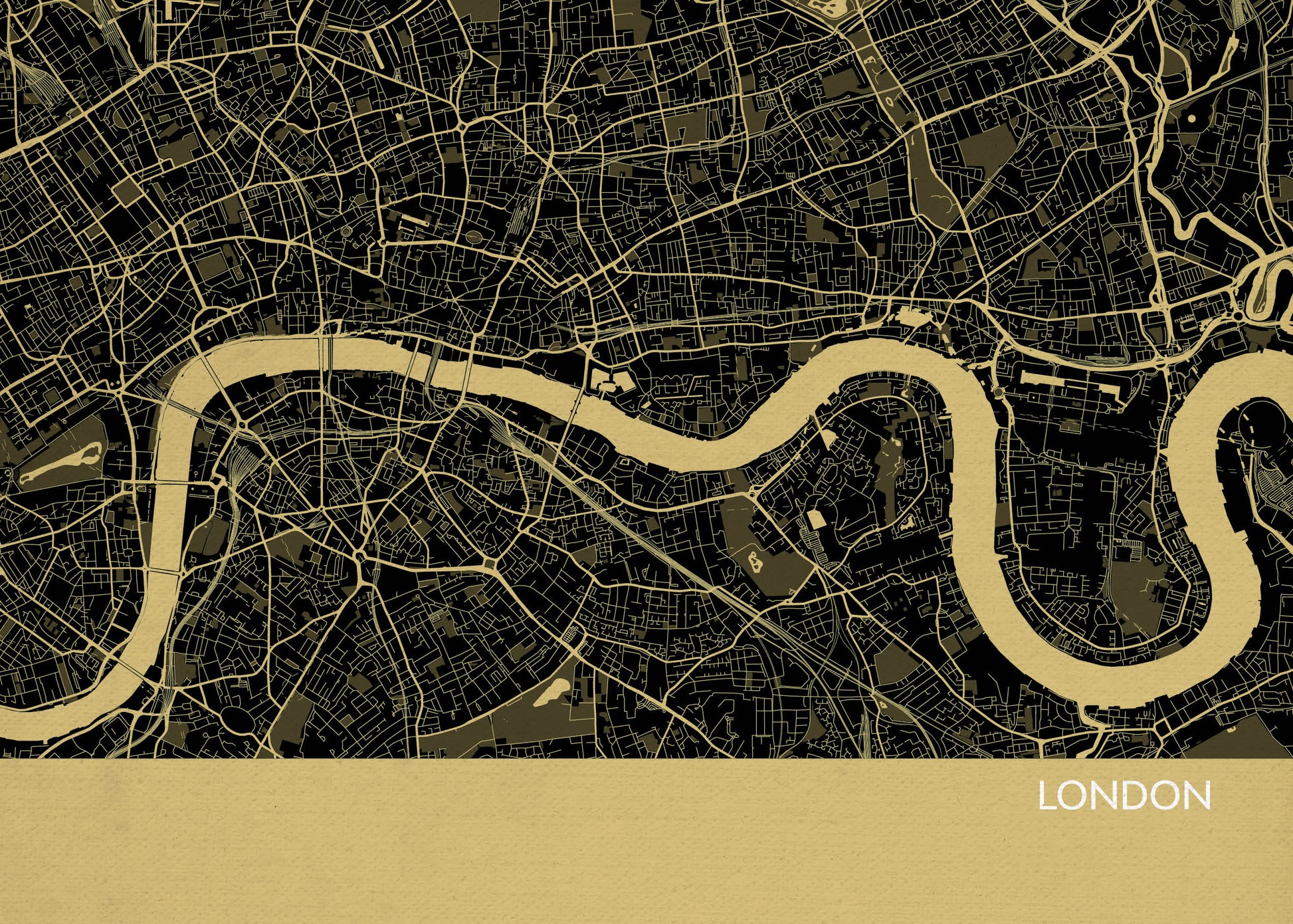 LS01564_S_MATTP - London City Street Map Print Straw