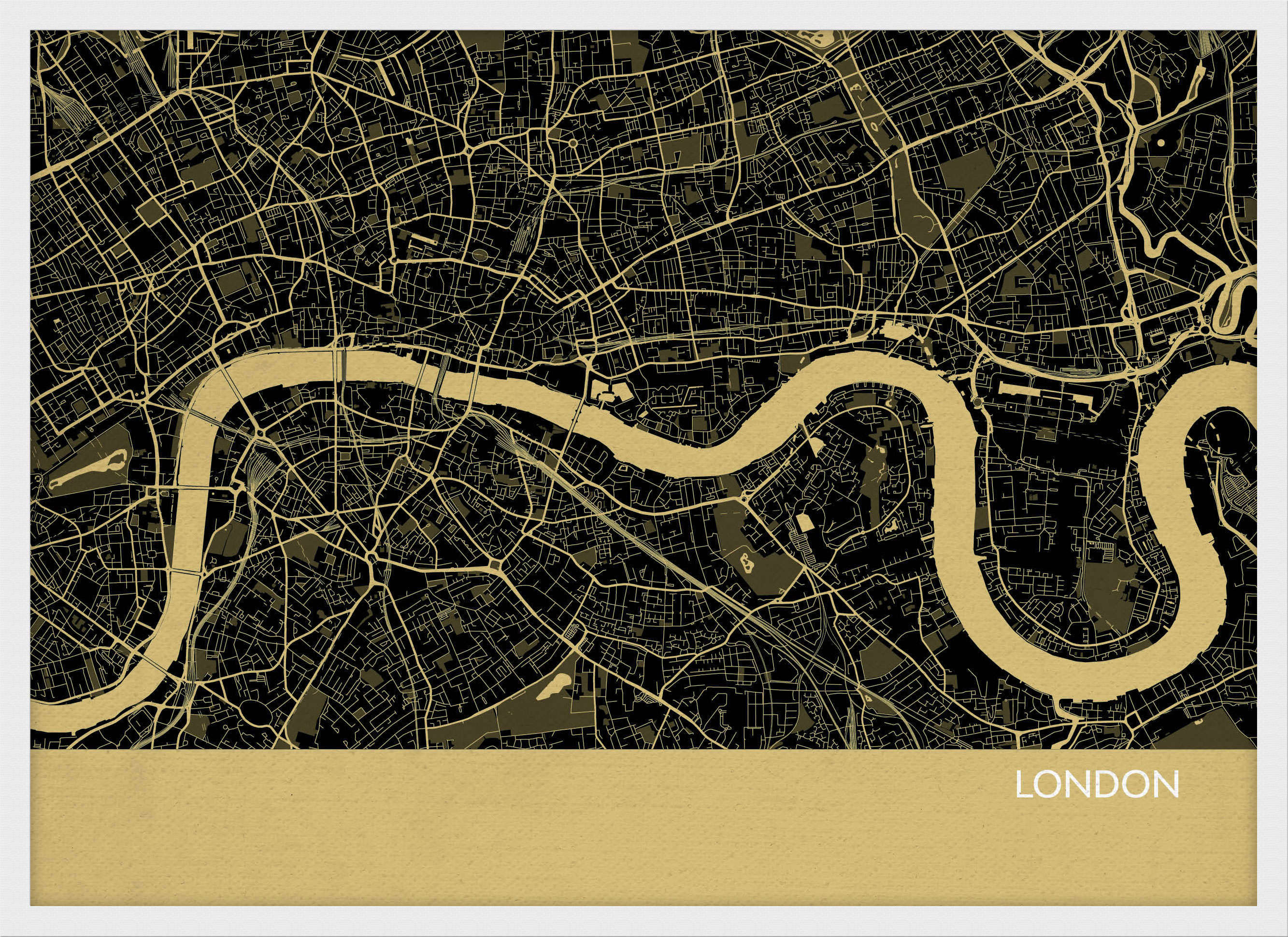 LS01564_S_WDWHI - London City Street Map Print Straw