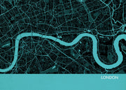 LS01565_3_MATTP - London City Street Map Print Turquoise