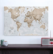 WM00275_M_CANVA - The World Is Art - Wall Map Neutral