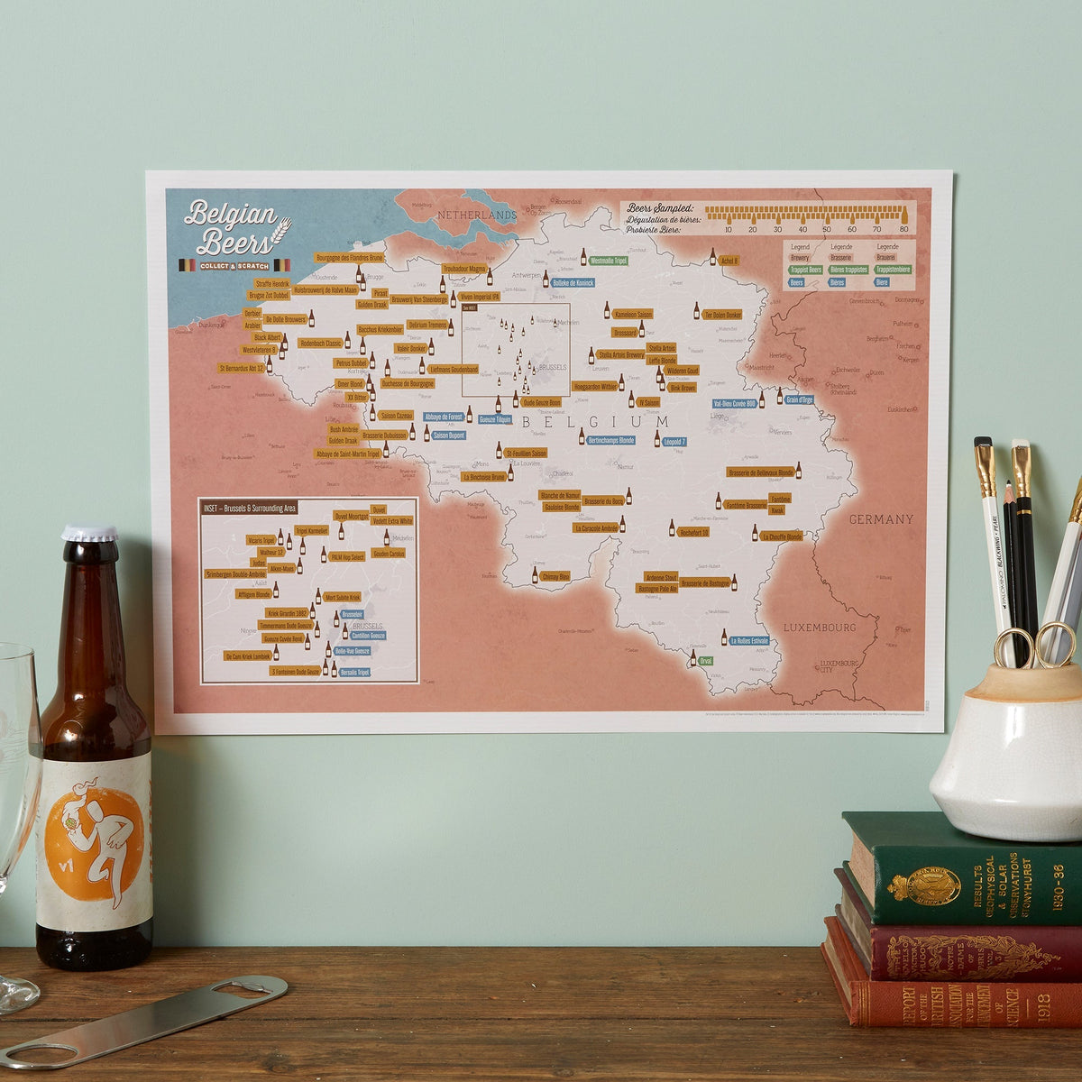 CT01659_3_SILKP Scratch Off Belgium Beers Print