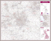 UK00777_L_MGFAL - Manchester Postcode Sector Map