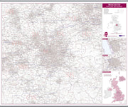UK00777_L_LAMHB - Manchester Postcode Sector Map