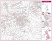 UK00777_L_LAMIN - Manchester Postcode Sector Map