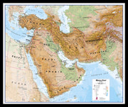 CT00799_M_PINBL - Middle East Wall Map Physical