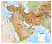 CT00799_M_PNBRD - Middle East Wall Map Physical