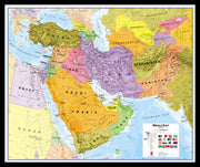 CT00798_M_PINBL - Middle East Wall Map Political