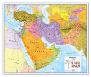 CT00798_M_CANVA - Middle East Wall Map Political