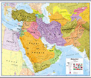 CT00798_H_LAMHB - Middle East Wall Map Political