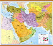 CT00798_L_LWDHB - Middle East Wall Map Political