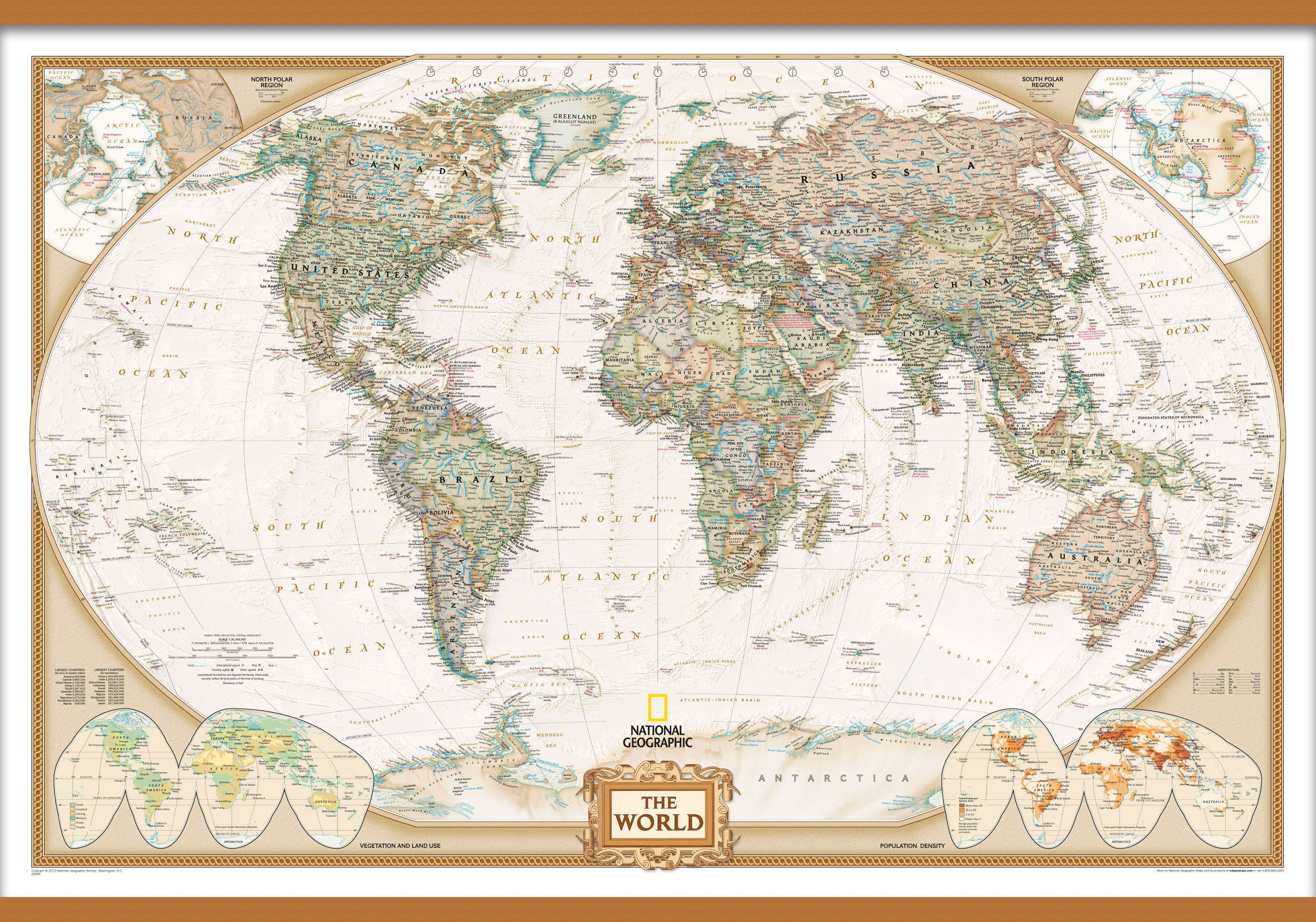 NG01096_L_LWDHB - National Geographic World Executive Map
