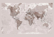 WP00819_X_WPSAM - Neutral World Map Wallpaper