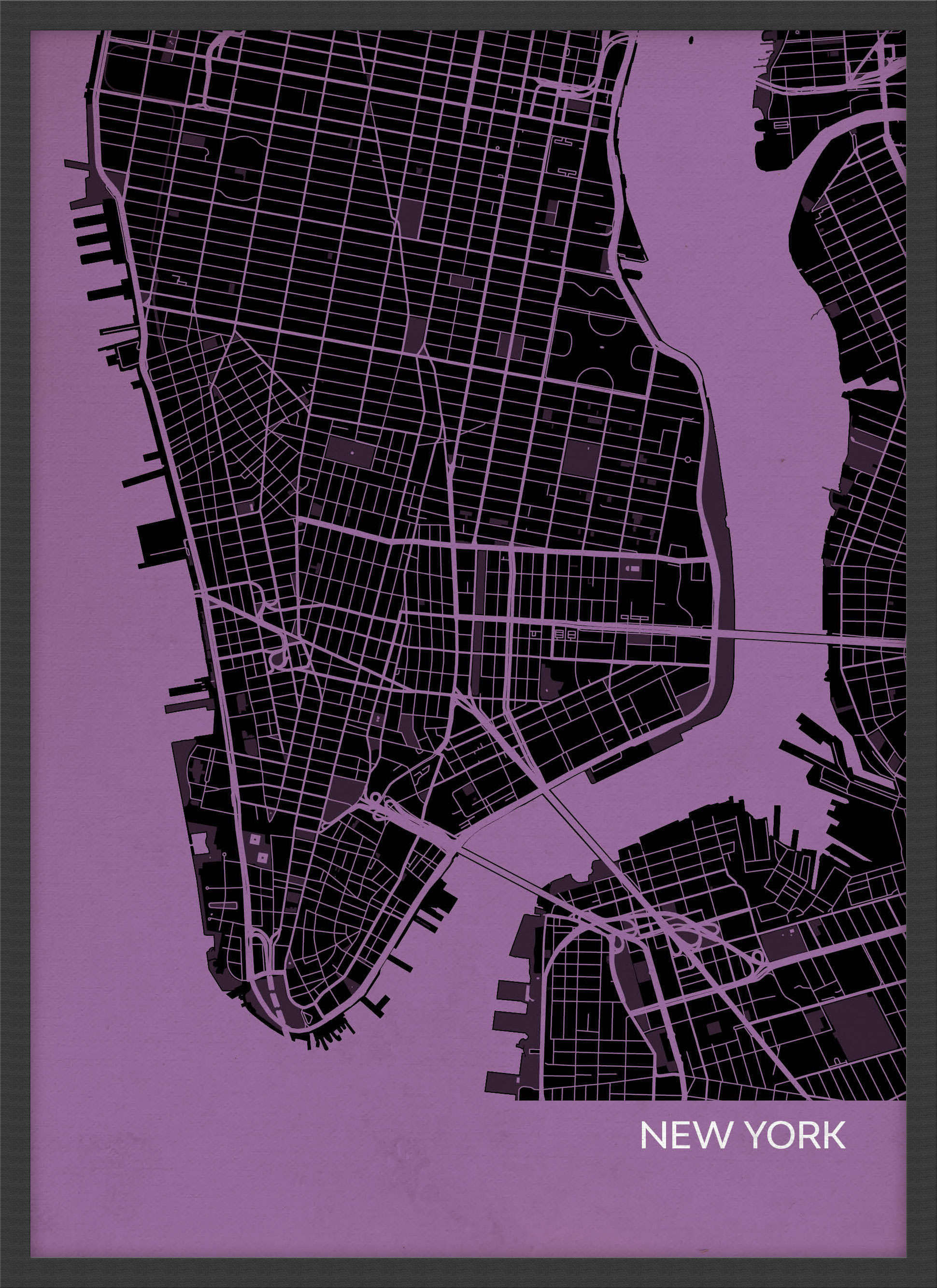 LS01553_4_WDBLA - New York City Street Map Print Mauve