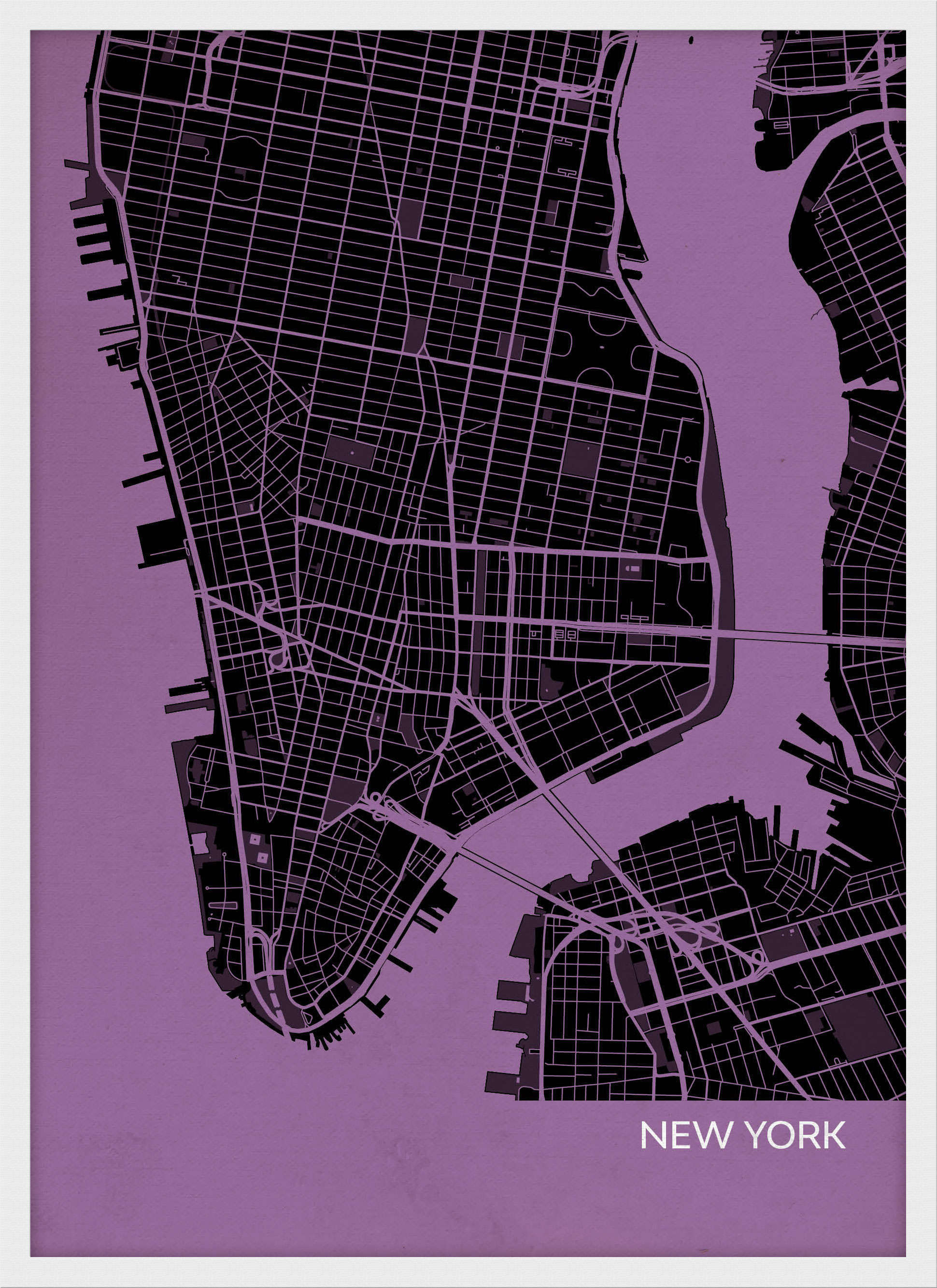 LS01553_3_WDWHI - New York City Street Map Print Mauve