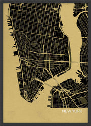 LS01562_S_WDBLA - New York City Street Map Print Straw