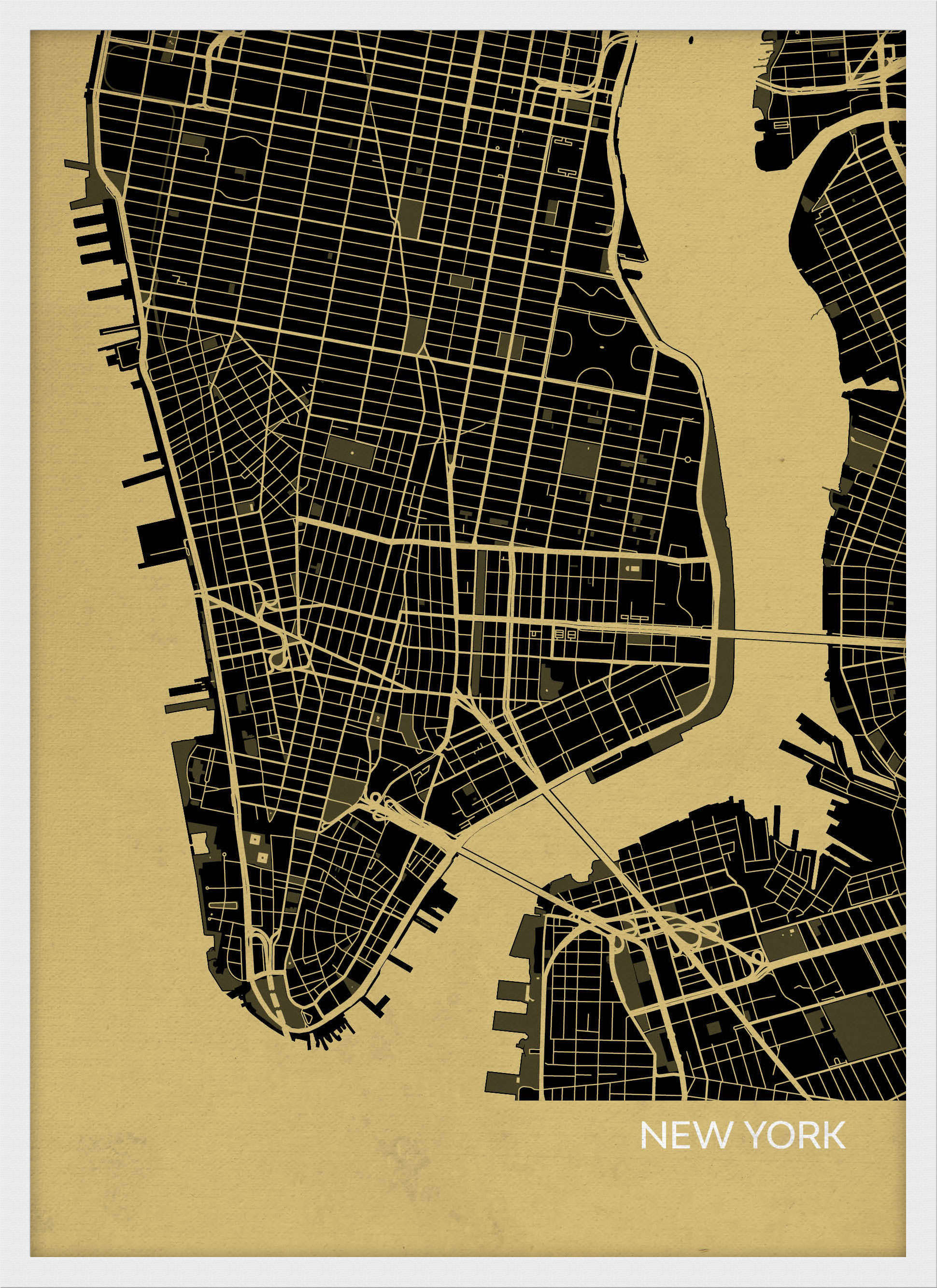 LS01562_3_WDWHI - New York City Street Map Print Straw