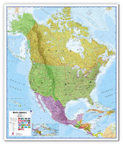 CT00018_L_CANVA - North America Wall Map Political