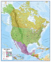 CT00018_H_LAMIN - North America Wall Map Political